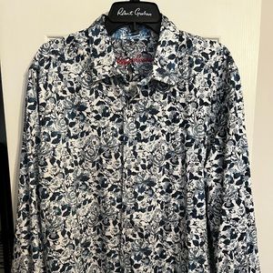 Robert Graham XXL flip cuff button down. Pretty pattern